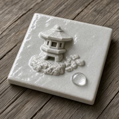 Stone lantern tile